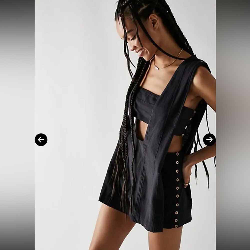 Free People Yara Set Black Large